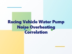 Correlation Between Pump Noise, Overheating, and Racing Vehicles