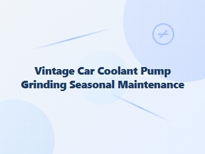 Grinding Sounds in Your Vintage Car Water Pump
